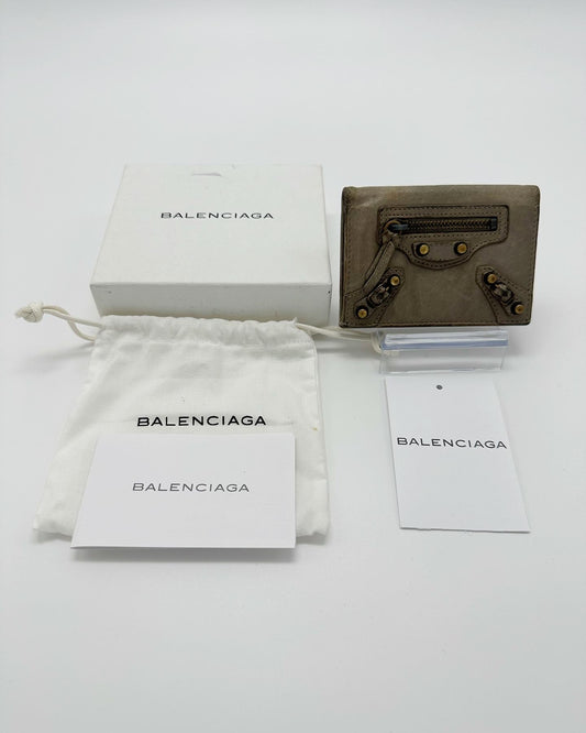 Balenciaga City Moto Bi-Fold Cardholder