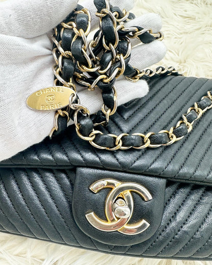 Chanel Chevron Soft Classic Flap Bag