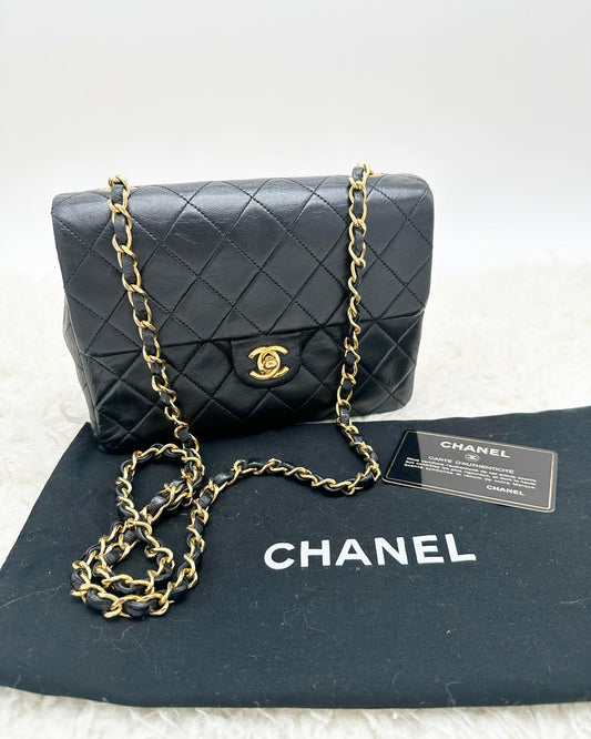 Chanel Lambskin Mini Square Classic Flap