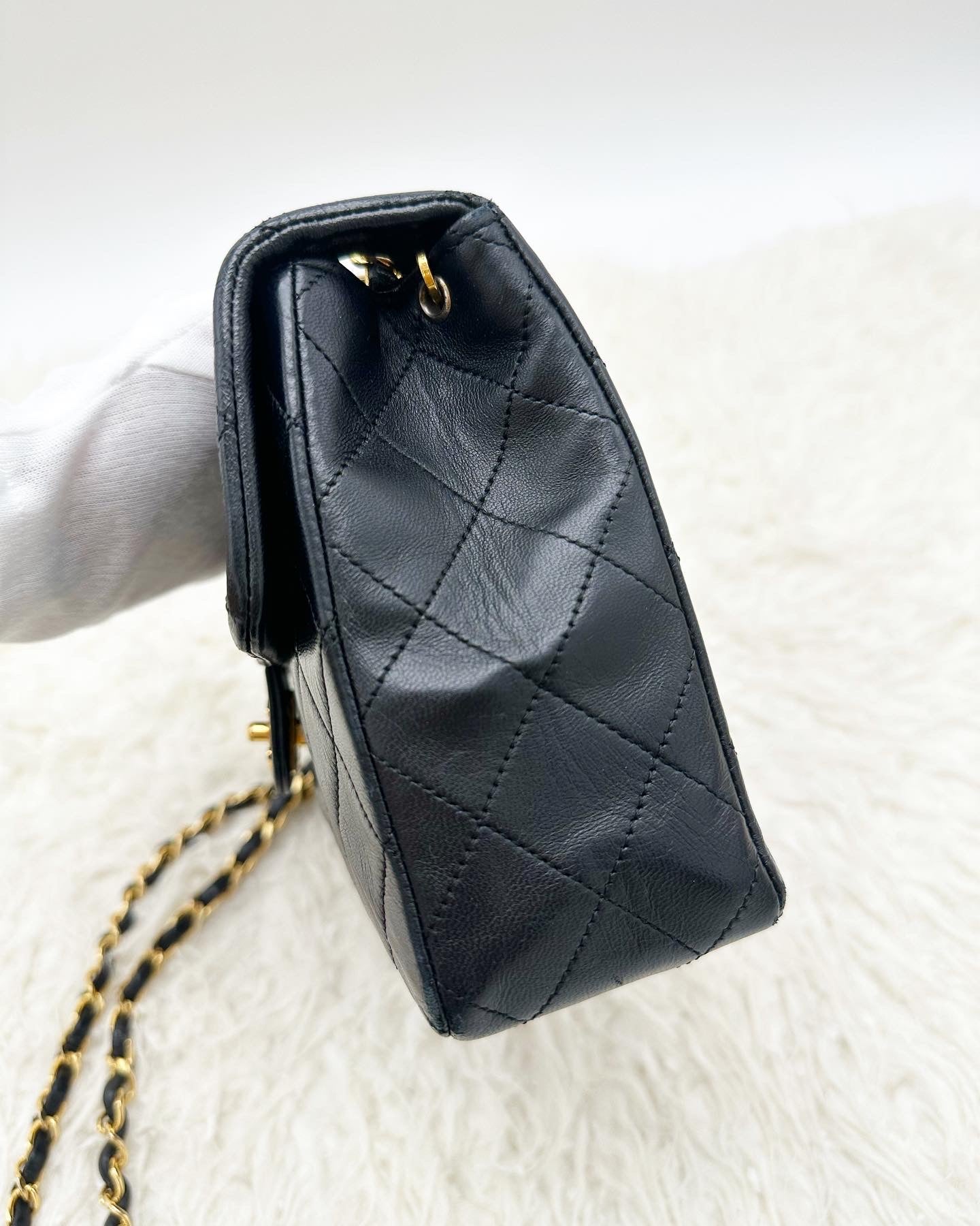 Chanel Lambskin Mini Square Classic Flap