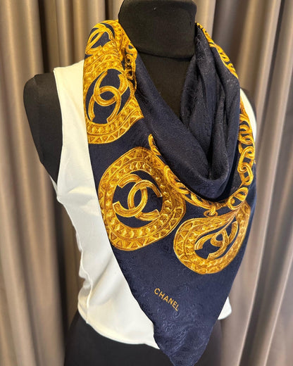 Chanel Silk Vintage Scarf