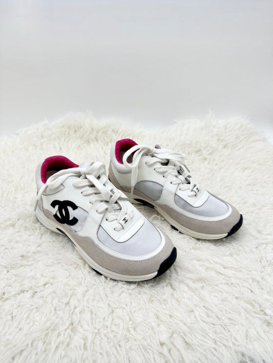 Chanel Interlocking CC Logo Sneakers