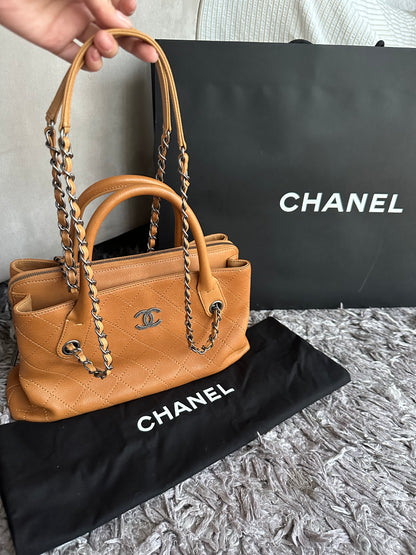 Chanel Grained Vegetal Shopping Tote