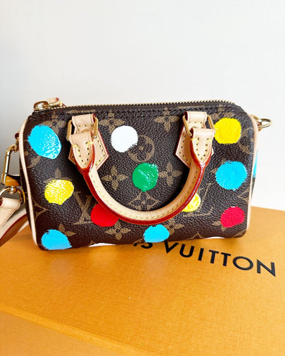 Louis Vuitton 2023 Yayoi Kusama Monogram Dots Speedy Nano