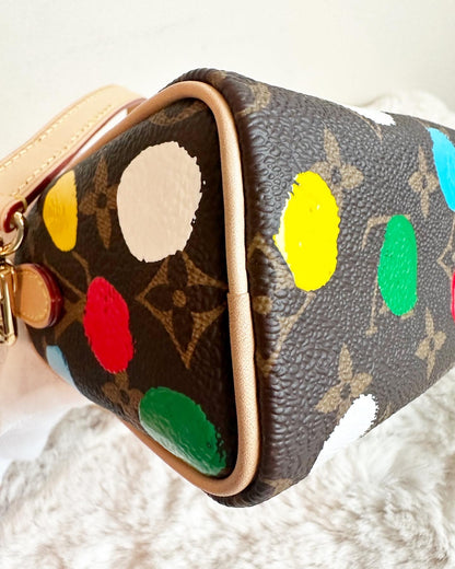 Louis Vuitton 2023 Yayoi Kusama Monogram Dots Speedy Nano