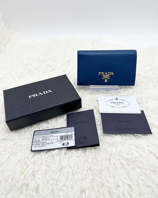 Prada Grained Leather Card Holder