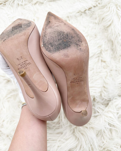 Valentino Nude Bow Pumps