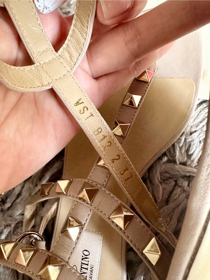 Valentino Rockstud Gladiator Sandals