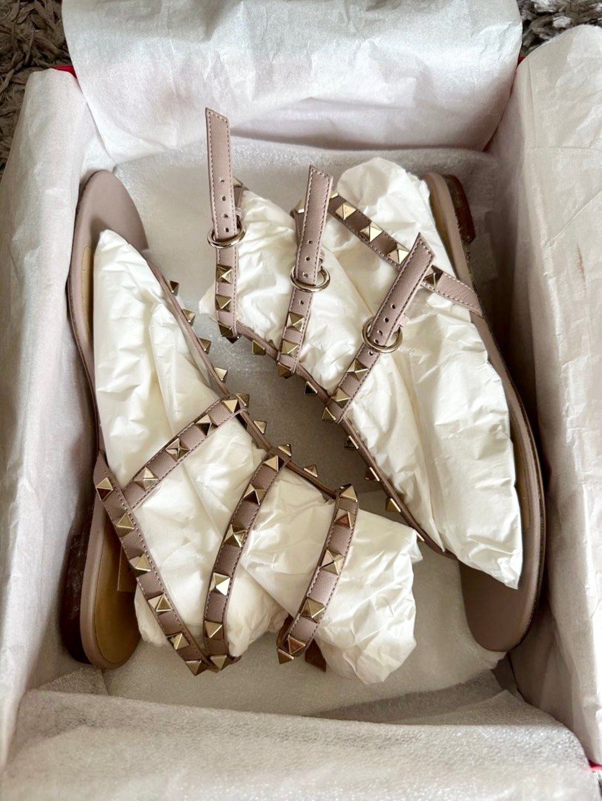 Valentino Rockstud Gladiator Sandals